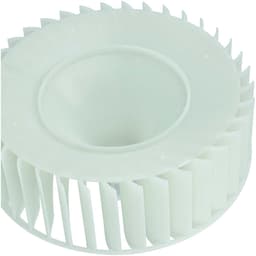 vhbw-ventilatorwiel compatibel met Samsung DV90M5200QW/SC, DV90M5000QW/ET, DV90M5000KW/ET, DV90M6200CW/EF drogers, wasdrogers – 14,8 cm turbine wit — thumbnail 4