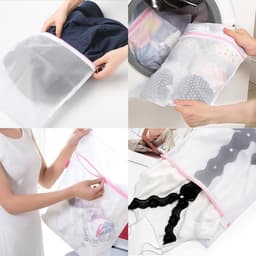 Thijox - Wasnet voor Wasmachine - Set van 2 Grote Waszakken 50 x 60 cm - Duurzame Waszak met Rits voor Beddengoed, Handdoeken en Reizen — thumbnail 2