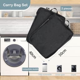 SnelShoppen - Set van 2 Wasnetten, Groot 40 x 50 cm, Vouwbare Wasmanden, Waszakken voor Wasmachine met Rits, Waszak voor Reizen, voor Gevoelige Kledin — thumbnail 3