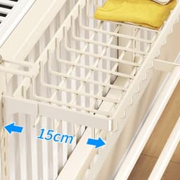 Radiator Droogrek - Handdoekdroger Hangend - Kleding Drogen - Dubbele Laag Koolstofstaal - 60 centimeter - Mat Zwart — thumbnail 2