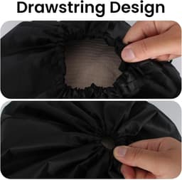 Grote Waszakken voor Reizen en Thuis, Herbruikbare Waszak met Trekkoord voor Vuile Kleding, Ideaal voor Studenten en Reizen - Zwart — thumbnail 4