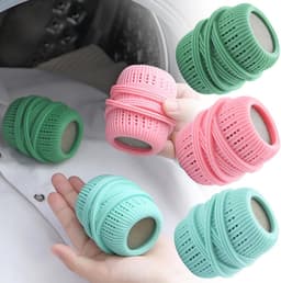 Wasballen voor de wasmachine - 3-pack - Herbruikbaar - Siliconen wasballen - Was- en droogballen, wasbenodigdheden - Maakt kleding zachter - Verwijdert statische elektriciteit - Reinigingshulpmiddelen - Groen, blauw, roze — thumbnail 1