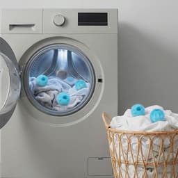 Set van 12 herbruikbare pluisballen voor wasmachine, anti-haren voor katten en honden, effectieve accessoires voor het verwijderen van dierenharen in de wasmachine — thumbnail 3
