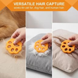 Anti-haarballen voor wasmachine, 8 herbruikbare wasballen, dierenhaarvanger, ideaal voor het verwijderen van katten- en hondenhaar. — thumbnail 3