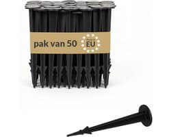 Grondankers 50 x 25 mm - Kunststof - UV-bestendig - Bevestiging voor onkruiddoek en tuindoek - ShopVlot