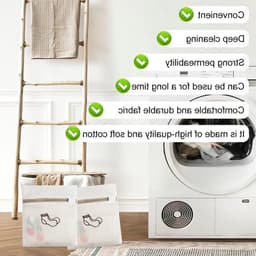 Set van 3 Wasnetten voor Delicate Kleding, Ondergoed en Schoenen - Ideaal voor Reis en Wassen, 18 x 20 cm — thumbnail 3