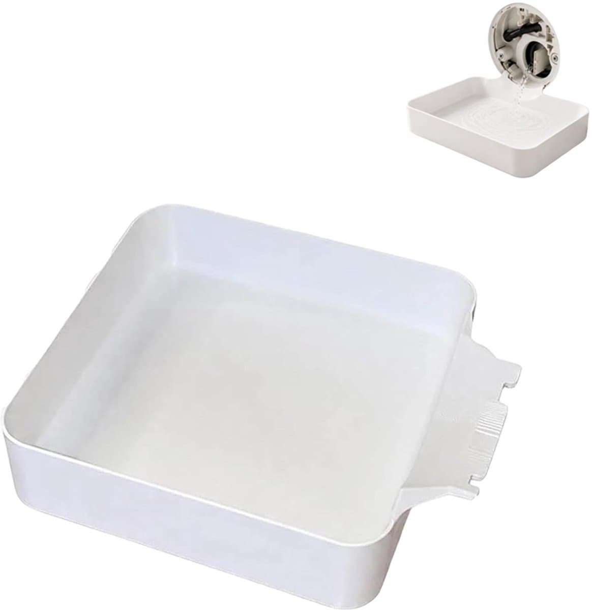 Afvoerbak voor wasmachine-Lekbak wasmachine-Onderdelen voor wasmachines-3D-geprinte waterdichte bak- universele wasmachine lekbak- afvoerbak -Wateropvang -Opvangbak tegen lekkage-17.8cm — afbeelding 1