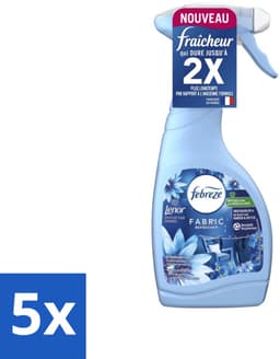 Febreze Textielverfrisser Spray - Sea Breeze - Langdurige Frisse Geur - Lenor Collectie - 500ml - Bulkverpakking - 5 stuks — thumbnail 1