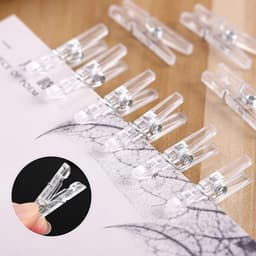 Mini Kledingknijpers - 100 Stuks Transparante Decoratieve Clips voor Knutselprojecten, Foto's en Scrapbooking - 3.5 cm, Perfect voor Creatieve Toepassingen — thumbnail 5