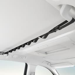 Auto Ophanglijn - Uitschuifbare Waslijn - Kleding Drogen - Versterkt Metaal - 1 Meter - Zwart — thumbnail 2