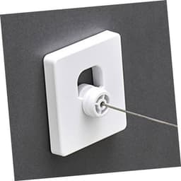 Uitschuifbare Waslijn - Waslijn Muur - Kleding Drogen - Geen Boren Nodig - 4.2 Meter - Wit — thumbnail 3