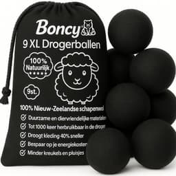 Thijox - Premium Drogerballen - 9 XL Wasdrogerballen van 100% Nieuw-Zeelandse Schapenwol - Energiebesparend & Duurzaam - Sneller Drogen & Minder Kreuk — thumbnail 1