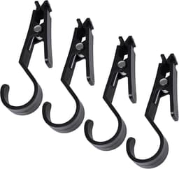 SnelShoppen - Pack van 4 Multifunctionele Kledingknijpers Hangers Towel Clips Camping Accessoires - Lichtgewicht en Praktisch voor Buiten, Tuin, Feest — thumbnail 1