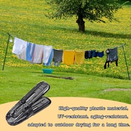 Kledingklemmen - Wasknijpers - Kleding Drogen - Winddicht Ontwerp - 10 Stuks - Transparant Grijs — thumbnail 4