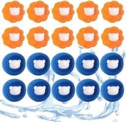 Opvangballen 20 Stuks - Herbruikbare Wasballen - Dierenharen Verzamelen - Zachte Spons - Ruimtebesparend - Eenvoudig in Gebruik — thumbnail 1