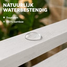 SnelShoppen - Wasmachinerek Bamboe - Rek boven Wasmachine - Toiletrek Hout - Duurzaam, Ruimtebesparend, Modern Ontwerp, Multifunctioneel voor Badkamer — thumbnail 3