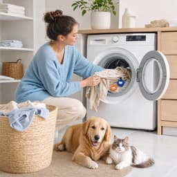 8 stuks Haaieverwijderaar voor wasmachines, herbruikbare haarvanger voor wasgoed, verwijdert honden- en kattenbont van - ShopVlot — thumbnail 3