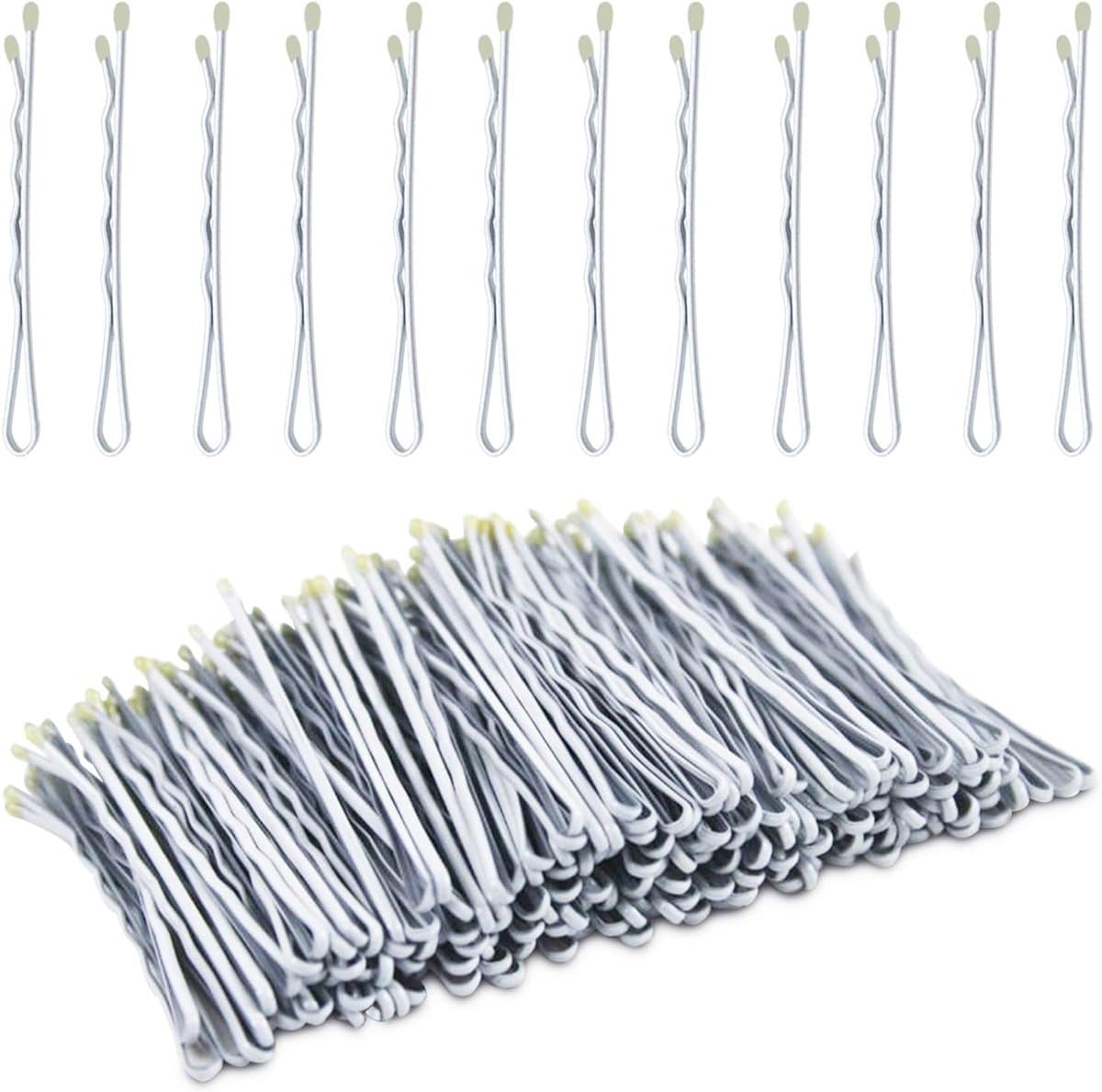 Grijze Bobby Pins - Haarspelden Golfjes - Haar Stylen - Met Anti-Slip Golfjes - 5.5 cm - Grijs — afbeelding 1