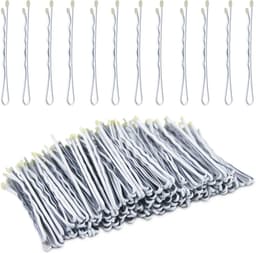 Grijze Bobby Pins - Haarspelden Golfjes - Haar Stylen - Met Anti-Slip Golfjes - 5.5 cm - Grijs — thumbnail 1