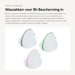 Dailygoods- Waszak met Rits - Waszakje BH - Waszakken voor Wasgoed - Dacron — thumbnail 5