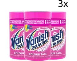 Vanish Oxi Action Colour Safe Base Poeder - Voor Witte en Gekleurde Was - 1,5kg x3