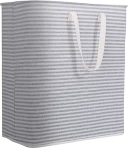 Opvouwbare wasmand 100 liter - Grote capaciteit - Waterdicht van PE - Grijs — thumbnail 2