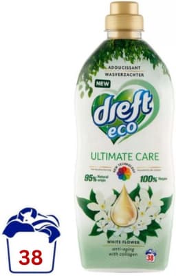Dreft Ultimate Care Eco White Flower Wasverzachter - 950 ml (38 wasbeurten) — thumbnail 2
