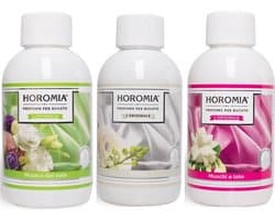 Wasparfum Horomia | set 3 x 250 ml Muschi e loto, White, Musica del sole
