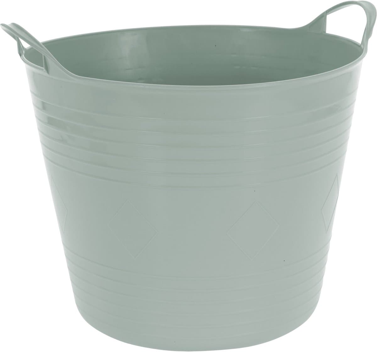 Excellent houseware flexibele wasmand - groen - 27 liter - kunststof - 42 x 40 x 35 cm — afbeelding 1