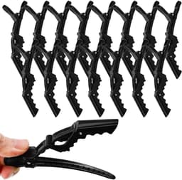 15x Professionele Haarclips Zwart - Kapper Clips voor Styling en Knippen — thumbnail 1