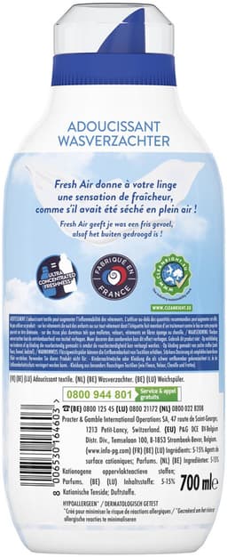 Lenor Fresh Air Wasverzachter Sensitive - Voor de Gevoelige huid - 8 x 50 Wasbeurten — thumbnail 2