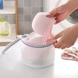 BH Waszakje – 2 Stuks – Grijs – Waszak voor Beha – Lingerie Waszak – Beschermende Waszak met Rits – Voor Wasmachine – Voorkomt Vervorming & Beschadiging – 15x17 cm — thumbnail 5