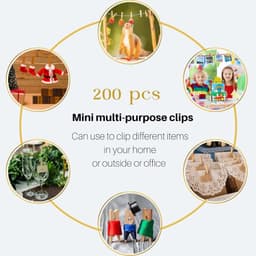 Mini Houten Knijpers met Jute Touw voor Foto's en Decoratie — thumbnail 3