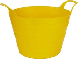 Excellent Houseware Flexibele wasmand - 3x - geel - 30 liter - kunststof - 54 x 37 cm - met handvatten — thumbnail 3