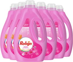 Robijn - Vloeibaar Wasmiddel - Pink Sensation - 6 flessen - 144 Wasbeurten - Voordeelverpakking — thumbnail 2