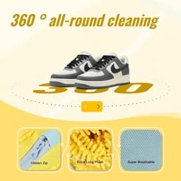 Famanu – Set van 2 herbruikbare waszakken - geschikt voor wasmachine - duurzaam materiaal - beschermt schoenen en delicate kleding - lichtgewicht - eenvoudig te gebruiken en schoon te maken — thumbnail 2