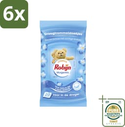 Robijn Droogtrommeldoekjes Morgenfris 20 stuks per verpakking - Voordeelverpakking - 6 stuks - Frisse geur - Wasgoed verzorgen — thumbnail 1