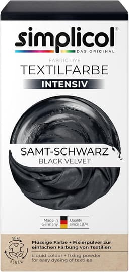 Simplicol Intensive Textielverf, Velvet Black, All-in-1, Full Pack, 399 g — thumbnail 1