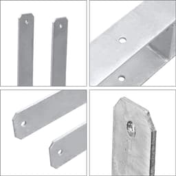 H-vormige Paalanker voor Beton Plaatsing - Stevige Verankering Houten Constructies — thumbnail 4