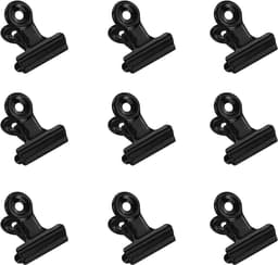 40x Zwarte Metalen Ringclips 22mm - Sterke Bulldog Clips voor Papier, Foto's en Kantoor — thumbnail 1