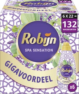 Robijn Klein & Krachtig Collections Vloeibaar Wasmiddel - Color Spa Sensation - Voordeelverpakking - 6 x 22 Wasbeurten — thumbnail 1