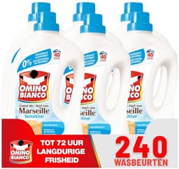 Omino Bianco Sensitive - 6 x 2L - 240 Wasbeurten - Voordeelverpakking — thumbnail 1