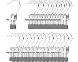 Clips voor Kleding en Schoenen - Roestvrijstalen Haakjes - 30 Stuks