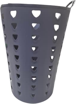Excellent Houseware Flexibele wasmand - antraciet - 60 liter - kunststof - 47 x 50 cm — thumbnail 3