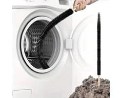 Lange Flexibele Pluizenborstel voor Wasdrogers, Koelkasten & Meer – Pluisvanger - Koelkastspoelborstel - 70 cm – Verhoog de Veiligheid & Efficiëntie