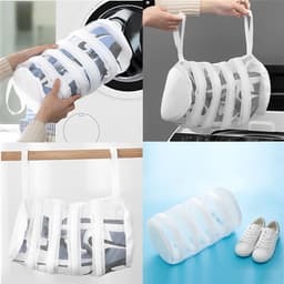 Allecto Plus - Waszak voor schoenen in wasmachine, herbruikbaar met rits - bescherming tegen schade - schoenen wasnet. — thumbnail 2