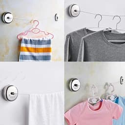 Allecto Plus - Intrekbare Waslijn Outdoor RVS - Drogen Douche Badkamer Wasserij - 2.8M - Duurzaam Design — thumbnail 4
