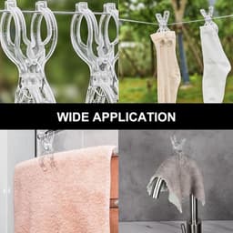 Keukenhanddoekklemmen - Wasknijpers - Handdoek Knijpers - voor laarzen handdoek hoed broek sok - Wasknijpers - multifunctionele clips - kledinghanger clip - Handdoek Klemmen - 4stuks — thumbnail 3