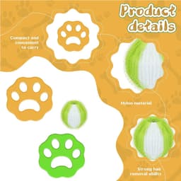 Allecto Plus - Dierenhaarverwijderaar voor wasmachine 12 stuks - Herbruikbare pluisballen haarvanger - Effectief tegen pluis en dierenhaar — thumbnail 4