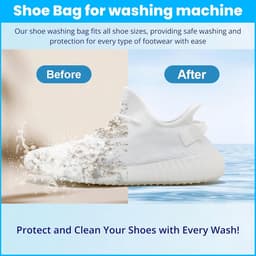 Ibenzoa® Herbruikbare XXL Schoenwaszakken voor Optimale Schoonmaak en Bescherming van Schoenen — thumbnail 4